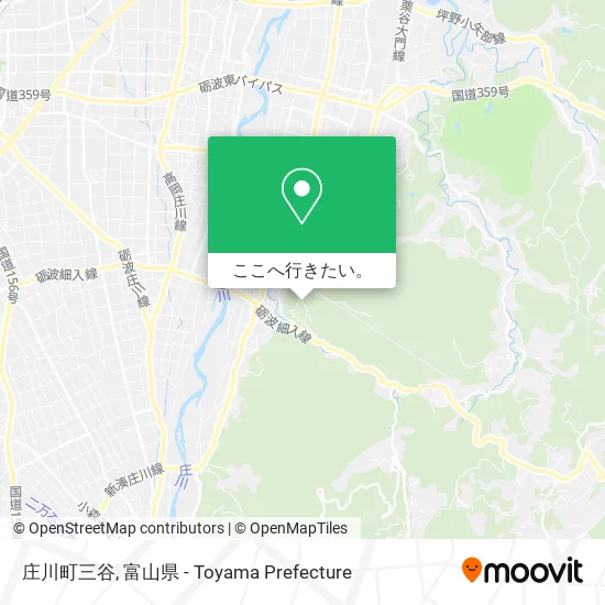 庄川町三谷地図