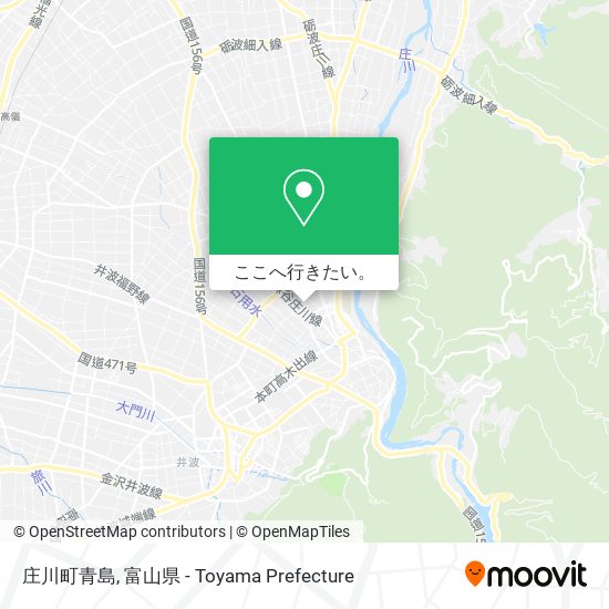 庄川町青島地図
