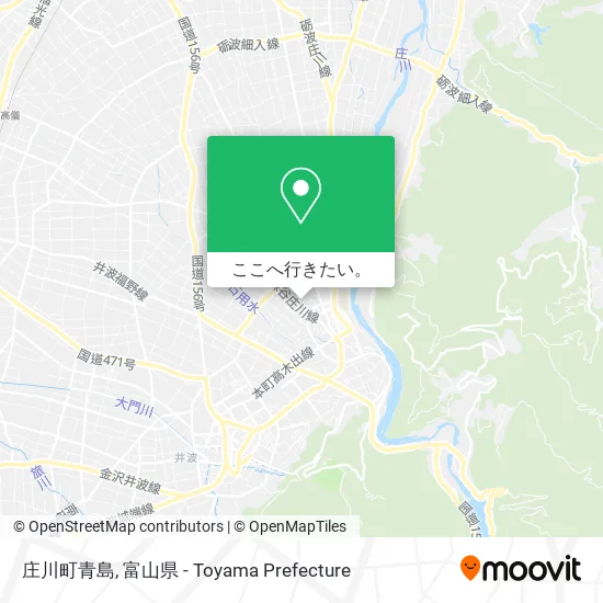 庄川町青島地図