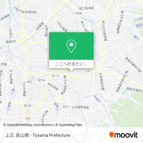 上正地図
