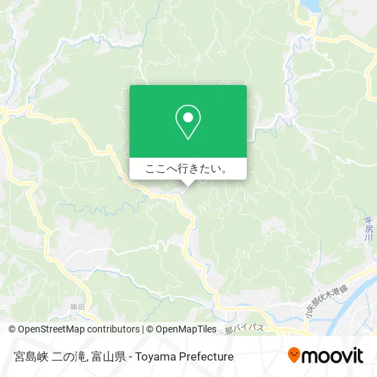 宮島峡 二の滝地図