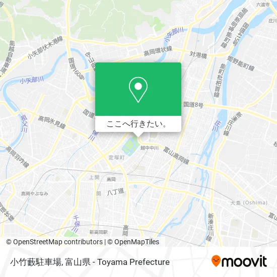 小竹藪駐車場地図