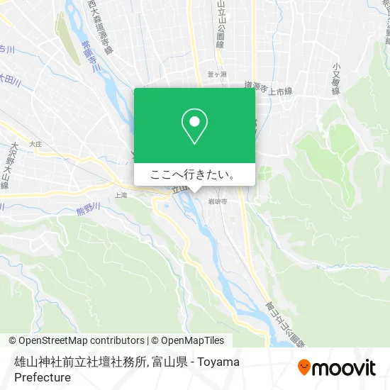 雄山神社前立社壇社務所地図