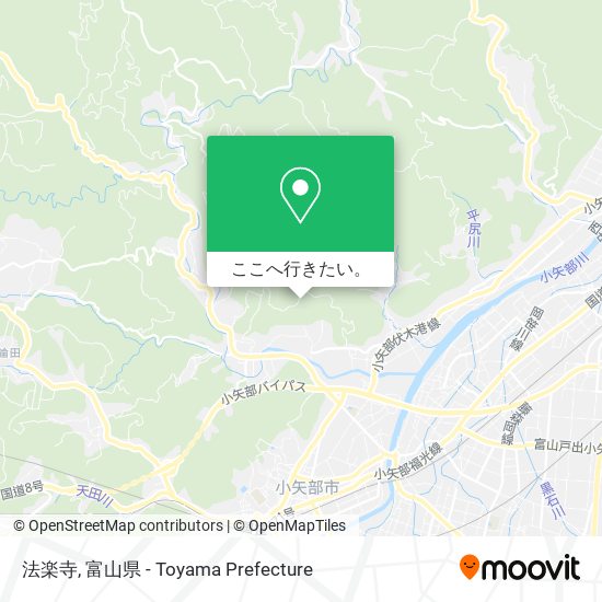 法楽寺地図