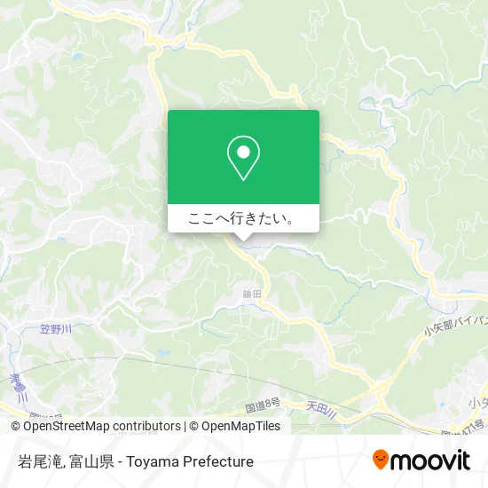 岩尾滝地図