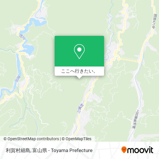 利賀村細島地図