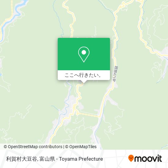 利賀村大豆谷地図