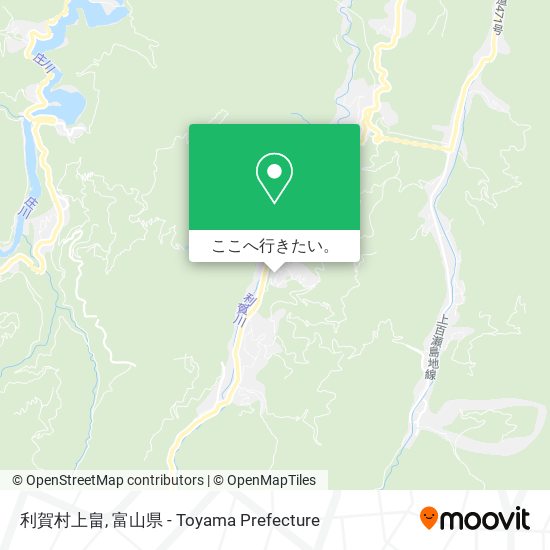 利賀村上畠地図