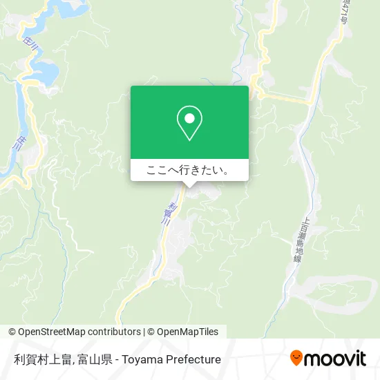 利賀村上畠地図