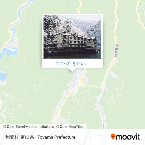 利賀村地図