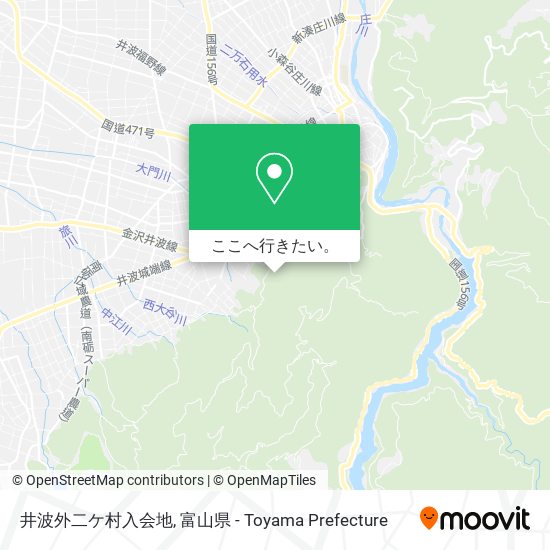 井波外二ケ村入会地地図