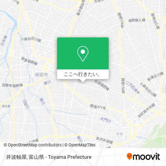 井波軸屋地図