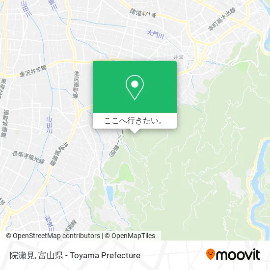 院瀬見地図