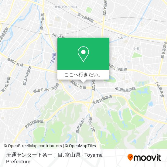 流通センター下条一丁目地図