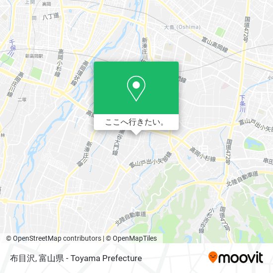 布目沢地図