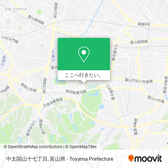 中太閤山十七丁目地図