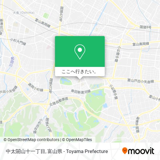 中太閤山十一丁目地図