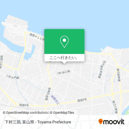 下村三箇地図