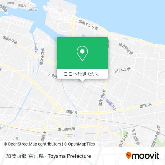 加茂西部地図