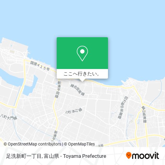 足洗新町一丁目地図
