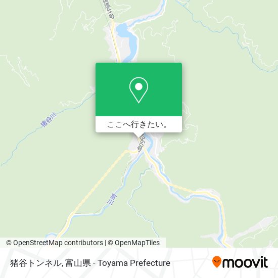 猪谷トンネル地図