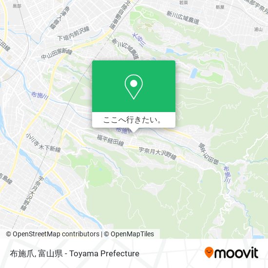 布施爪地図