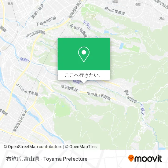 布施爪地図