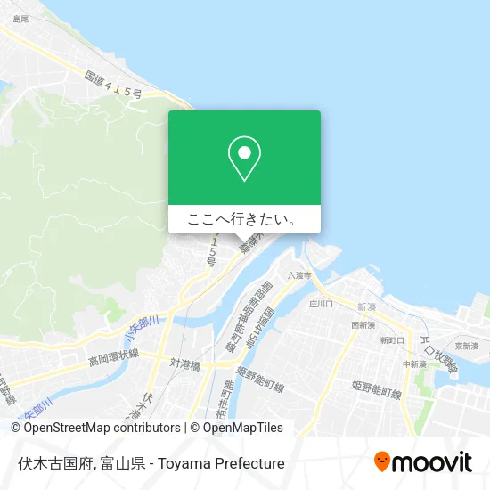伏木古国府地図