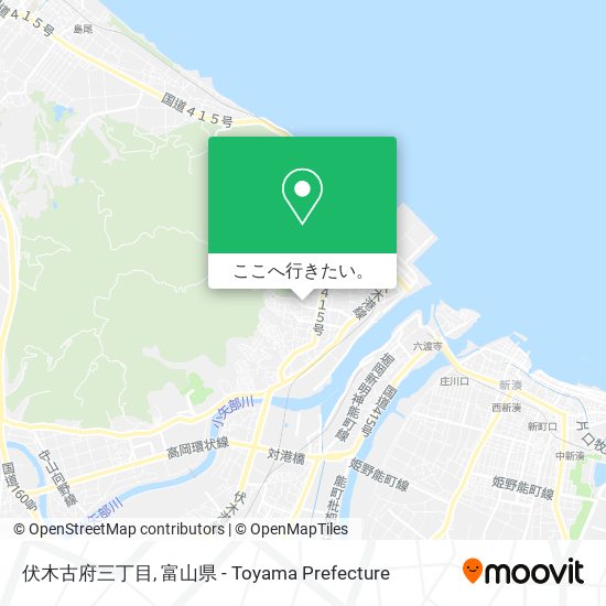 伏木古府三丁目地図