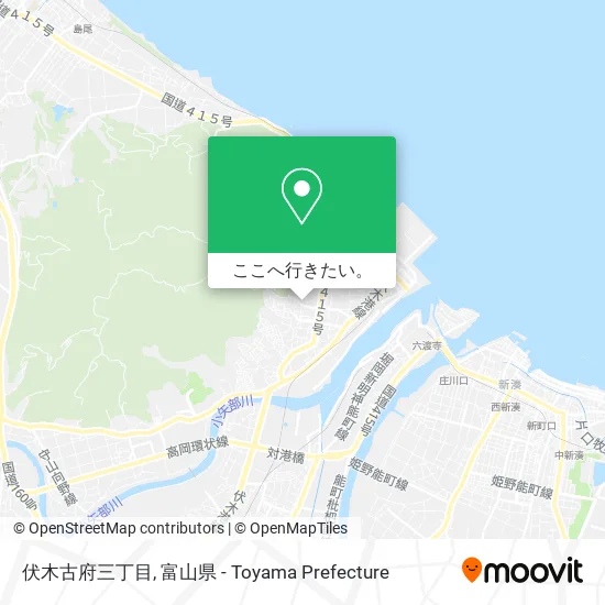 伏木古府三丁目地図