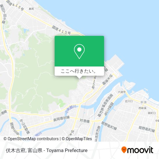 伏木古府地図