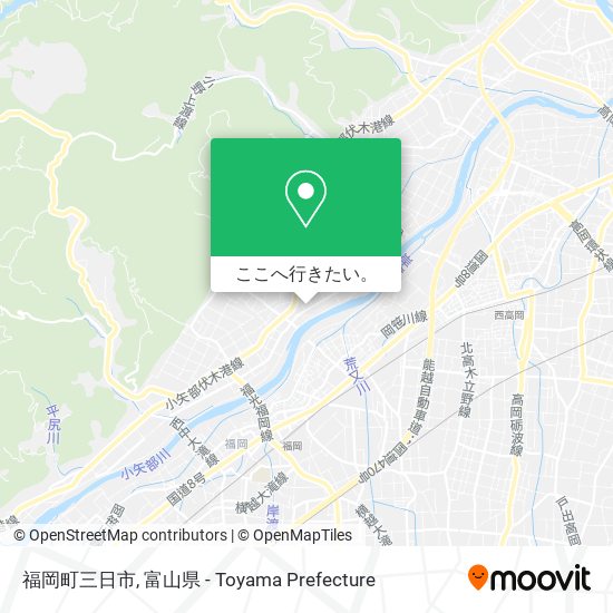 福岡町三日市地図