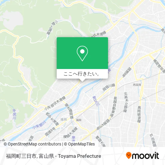 福岡町三日市地図
