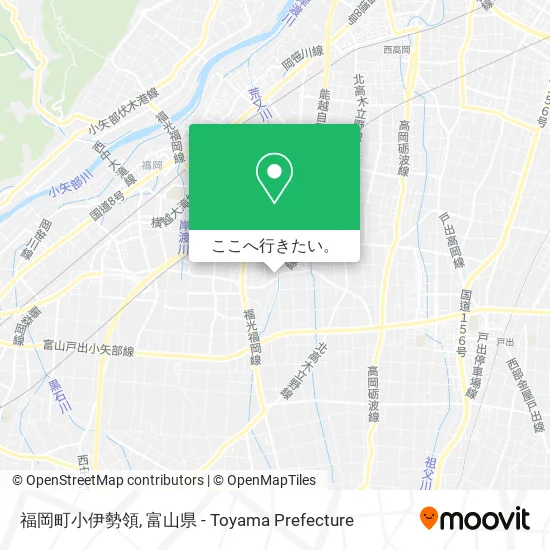 福岡町小伊勢領地図
