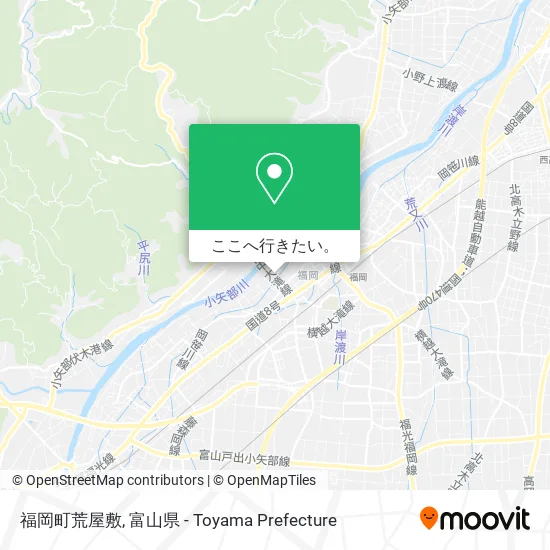 福岡町荒屋敷地図