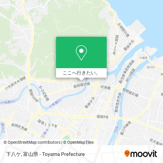 下八ケ地図