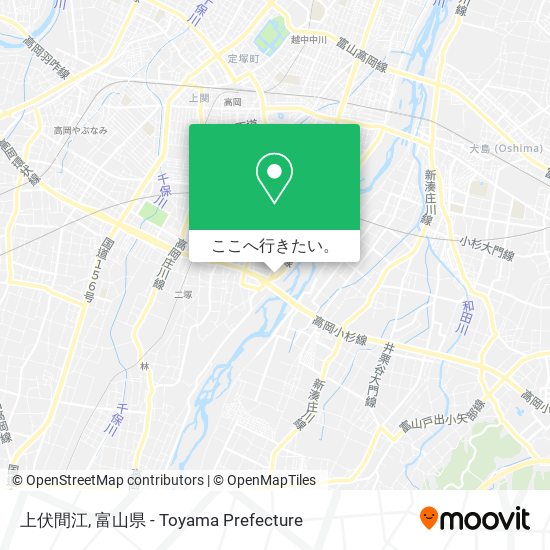 上伏間江地図