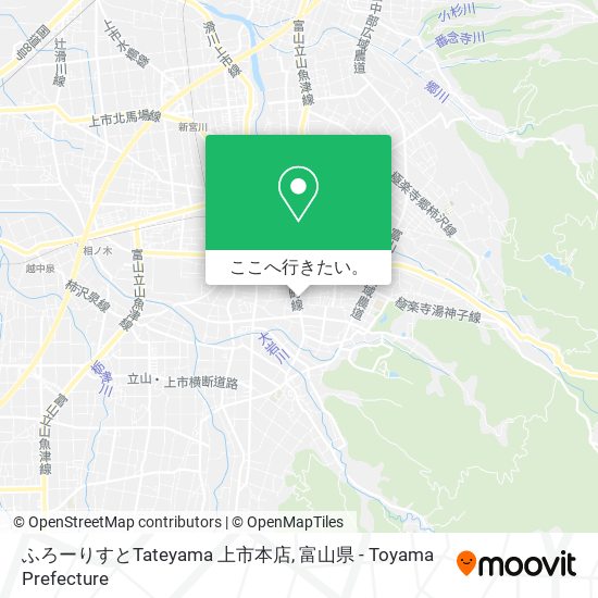 ふろーりすとTateyama 上市本店地図