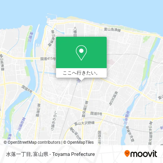 水落一丁目地図