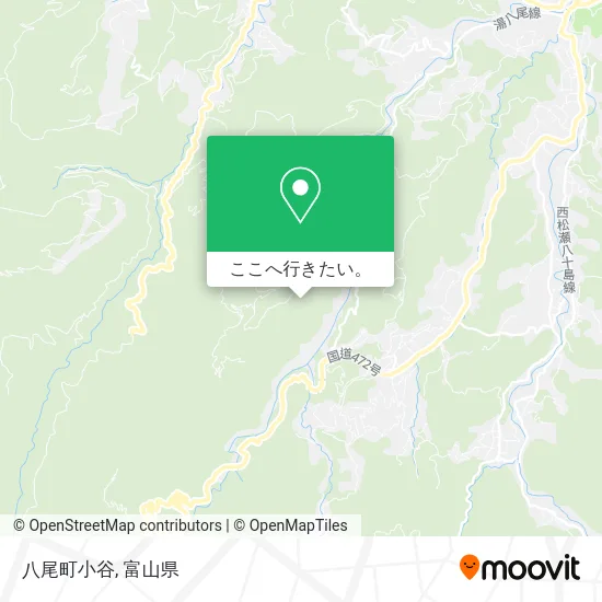 八尾町小谷地図