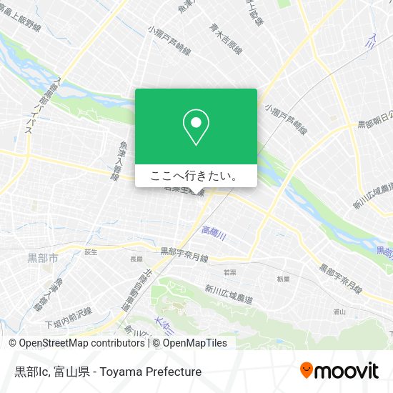 黒部Ic地図