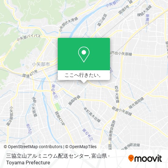 三協立山アルミニウム配送センター地図