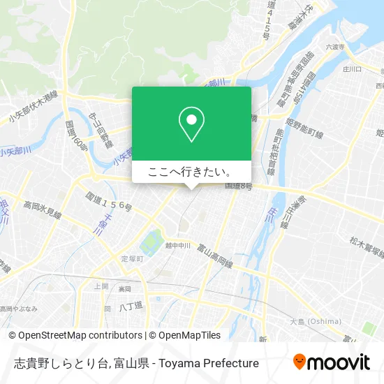 志貴野しらとり台地図