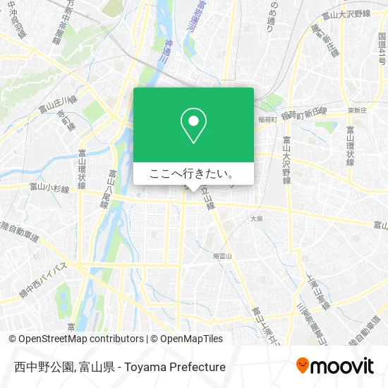 西中野公園地図