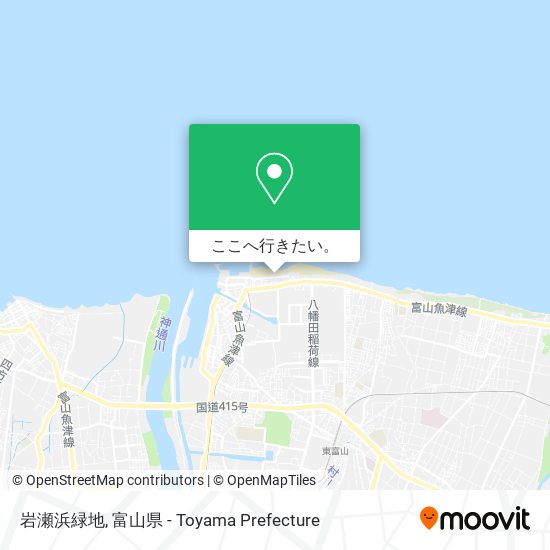 岩瀬浜緑地地図