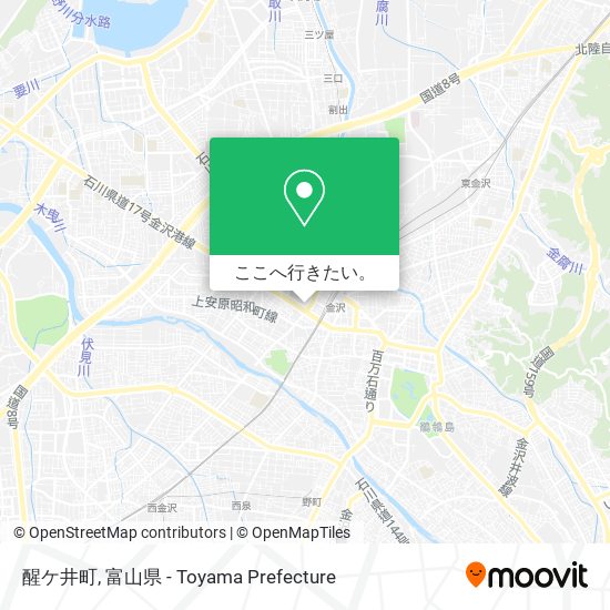 醒ケ井町地図