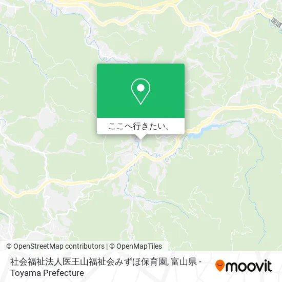 社会福祉法人医王山福祉会みずほ保育園地図