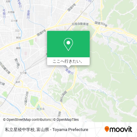 私立星稜中学校地図
