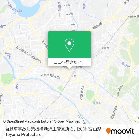 自動車事故対策機構新潟主管支所石川支所地図