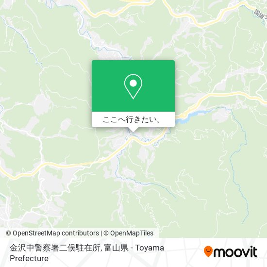 金沢中警察署二俣駐在所地図